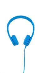 BuddyPhones Explore+ dětská drátová sluchátka s mikrofonem, světle modrá