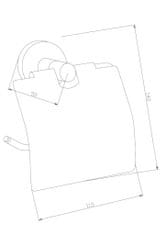 Mexen Remo držák toaletního papíru černá (7050733-70)