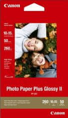 Canon Foto papír Plus Glossy II PP-201, 10x15 cm, 50 ks, 260g/m2, lesklý (2311B003)