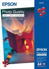 Epson Foto papír Photo Quality InkJet, A4, 100 ks, 100g/m2, matný (C13S041061)