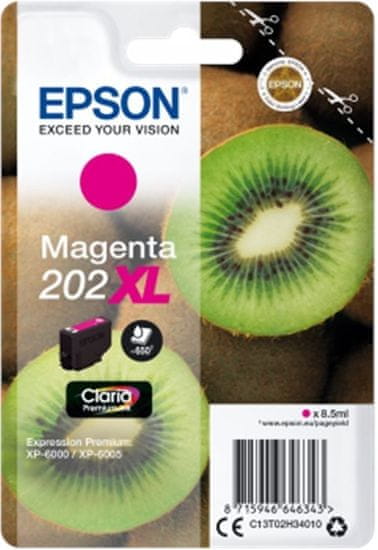 Epson C13T02H34010, 202XL claria magenta