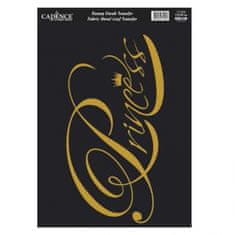 Aladine Zlatá nažehlovací nálepka 21x30 cm - princezna