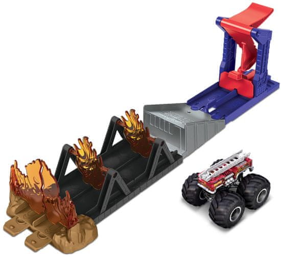 Hot Wheels Monster Trucks Akční herní set Fire Through