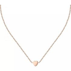 La Petite Story Romantický bronzový náhrdelník s krystalem Love LPS10ASD06
