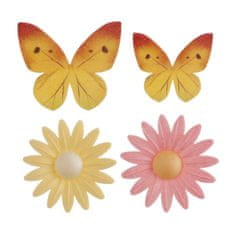 Dekora Sedmikrásky a motýli z jedlého papíru, 8ks 
