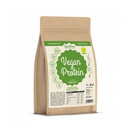 GreenFood Nutrition Vegan protein příchuť vanilka 750 g
