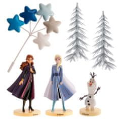 Dekora Figurka na Frozen sada Elsa, Anna a olaf stromy a hvězdy -