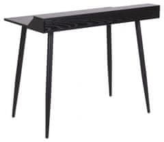 Design Scandinavia Pracovní stůl Joe, 100 cm, MDF, černá
