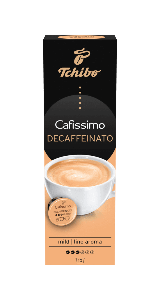 Levně Tchibo Cafissimo Caffé Crema Decaffeinated 8x10 kapslí