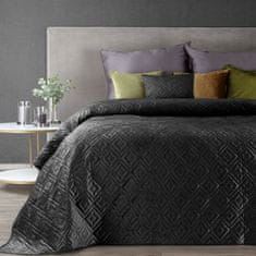 Dekorativní přehoz na postel ARIEL-3 170x210 Černá
