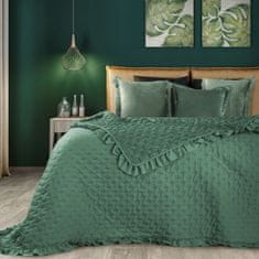 KZ Dekorativní přehoz na postel LIBI 170x210 zelený