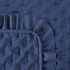 Eurofirany Dekorativní přehoz na postel LIBI 170x210 tmavě modry