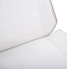 BHM Germany Kancelářská židle Varel, syntetická kůže, přírodní / bílá