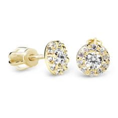Cutie Diamonds Luxusní peckové náušnice ze žlutého zlata s brilianty DZ60167-30-00-X-1
