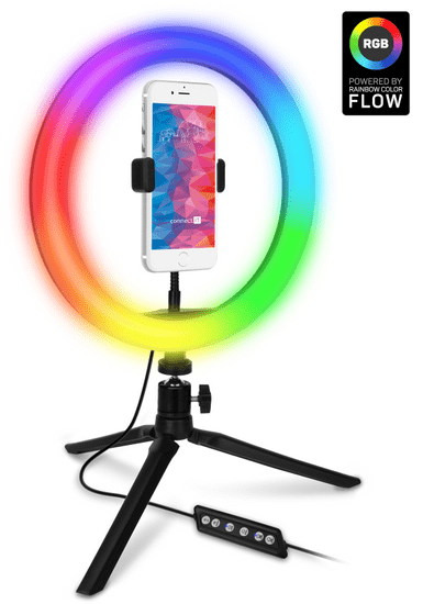 Connect IT Selfie10RGB kruhové 10″ RGB LED světlo