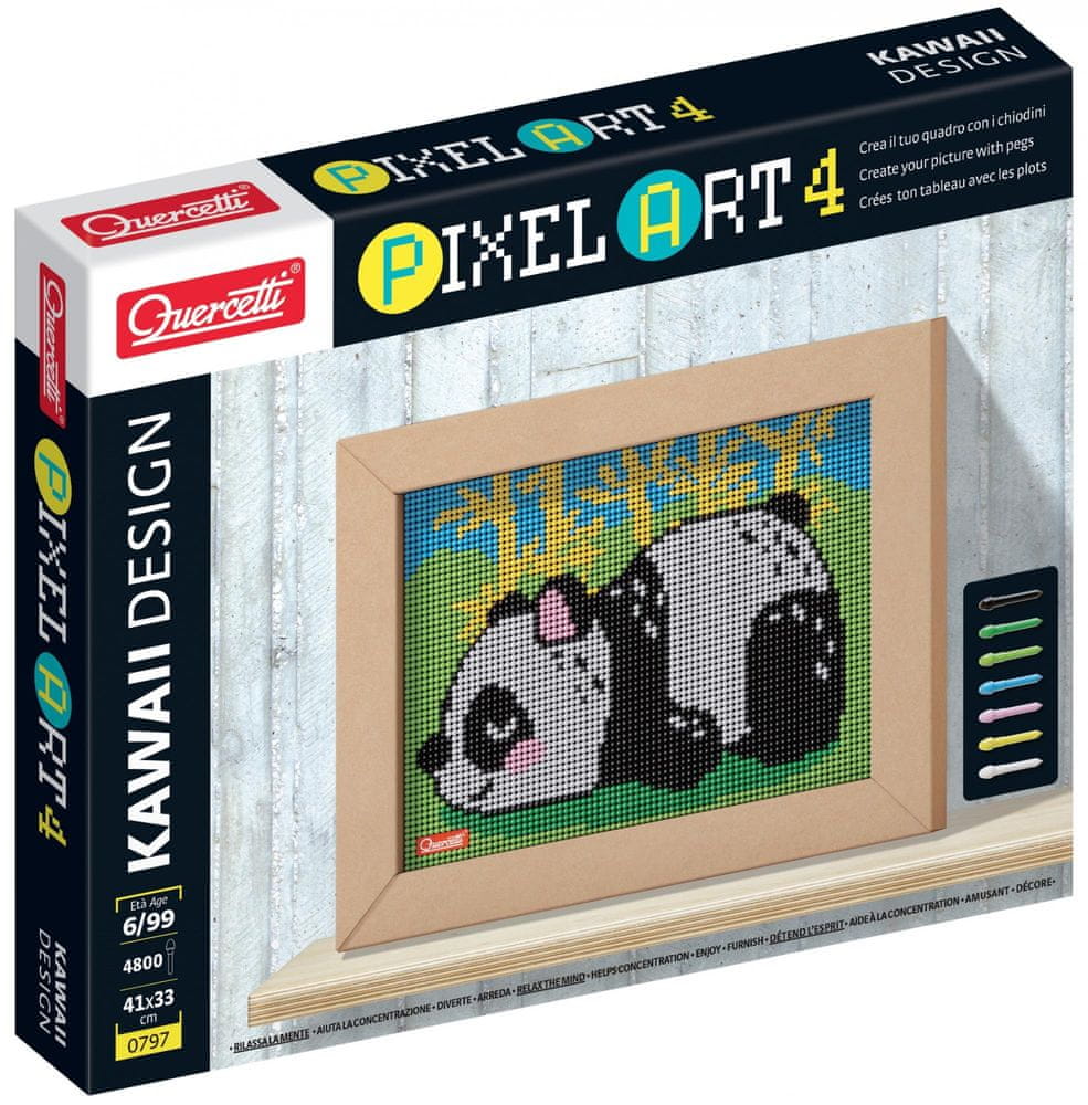 Quercetti Pixel Art 4 Kawaii Panda