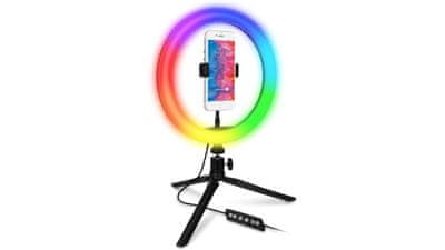 Connect IT Selfie10Ring kör alakú 10″ RGB LED fény