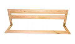 Čisté dřevo Dřevěná bezpečnostní zábrana do postele 127 cm