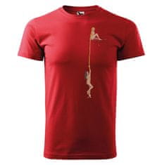 Pánské tričko Ženy v kapse - Velikost - 4XL;Barva trička - Červená