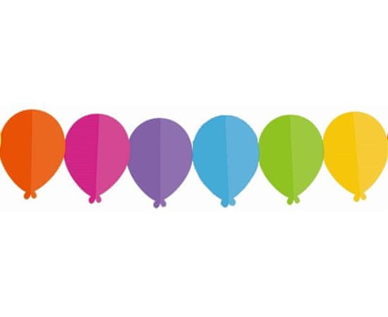 Girlanda narozeniny - balonky - 360 cm