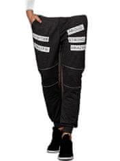 MECHANICH Tmavě šedé teplákové kalhoty, velikost xl