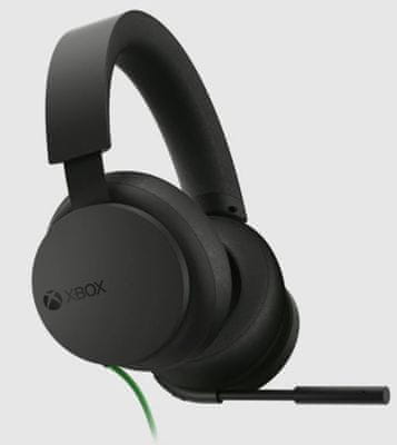 Slúchadlá Microsoft Xbox Stereo Headset (8LI-00002) 40 mm meniče, Xbox One, Xbox Series X, Dolby Atmos, USB-C, herný headset