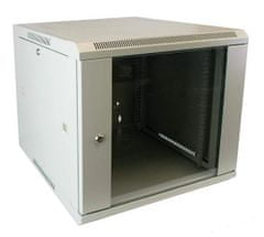 LAN-TEC WS.6615.G - nástěnný, rozložený, 15U, 600 x 600, sklo, šedá