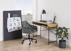 Design Scandinavia Pracovní stůl Angus, 110 cm, MDF, přírodní