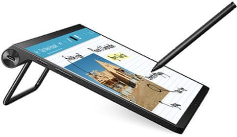 tablet Lenovo TAB P11 Pro slate grey moderná dvojtónová povrchová úprava vysoký výkon procesor qualcomm snapdragon výdrž 15 h na nabitie 8600 mAh batéria zadný kryt z hliníkovej zliatiny kvalitný OLED dotykový displej s 2K rozlíšením režim zníženia modrého svetla 6 GB RAM 128 GB vnútorná pamäť android 12 microsd karty 8 mpx predná kamera 13 mpx zadná kamera s automatickým zaostrovaním gps modul usb-c port pogopin konektor Bluetooth 5.0 wifi odomknutia pomocou tváre čítačka odtlačkov prstov klávesnica dotykové pero veľký displej JBL reproduktory Dolby Atmos Dolby Vision LTE internet