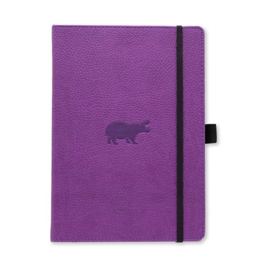 Dingbats* Zápisník A5+ Wildlife Purple Hippo