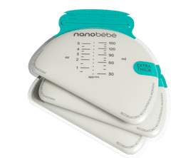 Nanobébé Sáčky na skladování mateřského mléka 50ks 