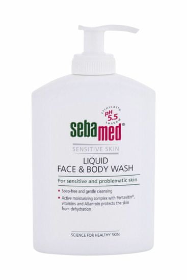 Sebamed 300ml sensitive skin face & body wash, tekuté mýdlo