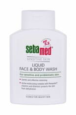 Sebamed 200ml sensitive skin face & body wash, tekuté mýdlo