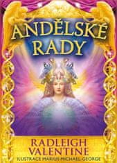 Radleigh Valentine: Andělské rady - kniha a 44 karet (lesklé)