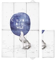 CEBA Podložka přebalovací cestovní 60x40cm Watercolor World Born to be wild
