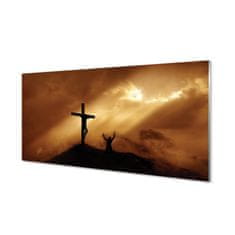 tulup.cz akrylový obraz Jesus Cross Light 100x50 cm 2 Přívěsky
