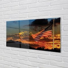 tulup.cz Skleněný panel Vlajka USA 100x50 cm