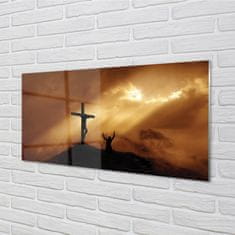 tulup.cz akrylový obraz Jesus Cross Light 100x50 cm 2 Přívěsky