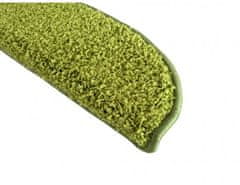 Vopi Nášlapy na schody Color Shaggy zelený půlkruh 24x65 cm