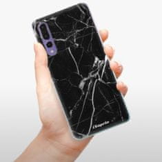 iSaprio Silikonové pouzdro - Black Marble 18 pro Huawei P20 Pro