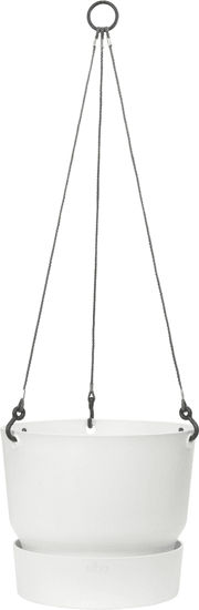 Elho obal Greenville Hanging Basket závěsný - white 24 cm