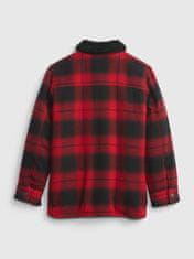 Gap Dětská bunda buff pleed shirt jacket XS