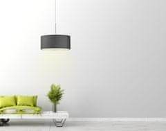 LYSNE.PL Závěsná lampa do obývacího pokoje SINTRA fi 60 cm 5xE27 dno, rám z kartáčované oceli , tmavě šedá