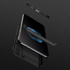 GKK Ochranné pouzdro GKK 360 - Přední a zadní kryt celého mobilu pro Samsung Galaxy S21 5G - Černá KP9590