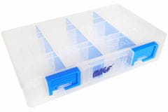 MAGG Plastový organizér 212x142x47 mm, s vyjímatelnými přepážkami - MAGG BOX L