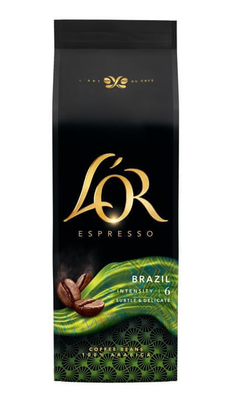 Levně L'Or Brazil zrnková káva 500g