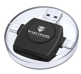 Viking čtečka paměťových karet V4 USB3.0 4V1
