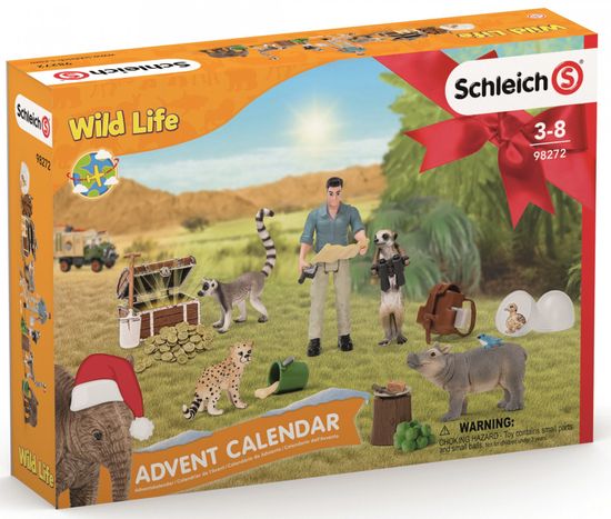 Schleich 98272 Adventní kalendář 2021 - Africká zvířata