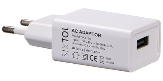 SIXTOL Univerzální USB síťový adaptér 5V/2A, pro difuzéry Car Flame, Bloom a Honey