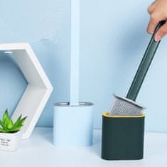 Netscroll Silikonová kartáč na čištění všech povrchů v koupelně, GlamourToilet